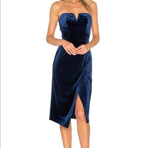 Yumi Kim Velvet Allure Dress Navy